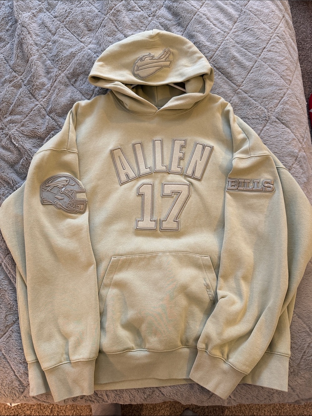 Buffalo Bills Allen 17 Hoodie - Sage Green